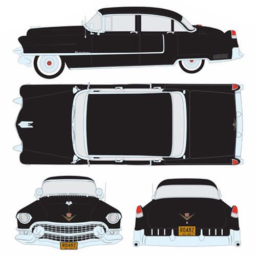 The Godfather 1955 Black Cadillac Fleetwood Series 60 Special 1:43 Scale Die-Cast Metal Vehicle